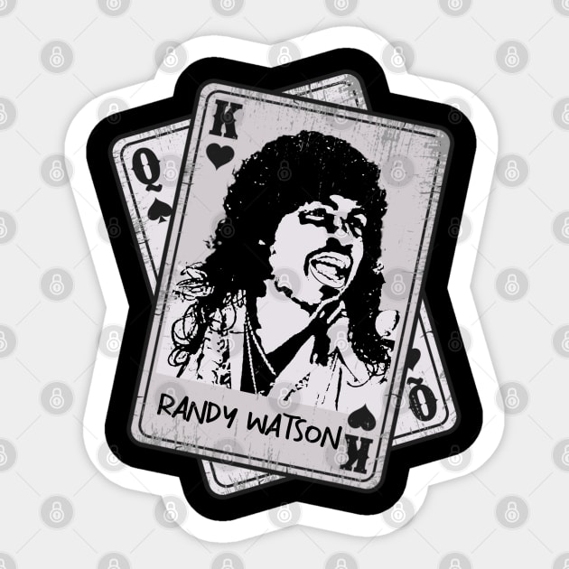 Retro Randy Watson 80s Card Style Sticker by Slepet Anis